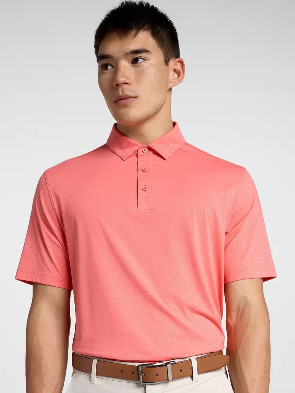 NWT Walter Hagen Men's Performance 11 Course Cool Golf Polo in Resort Coral